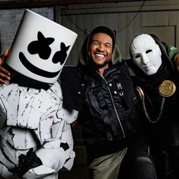 Marshmello x Usher x Imanbek - via Instagram