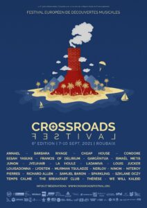 Affiche Crossroads Festival 2021 avec artistes - Valid